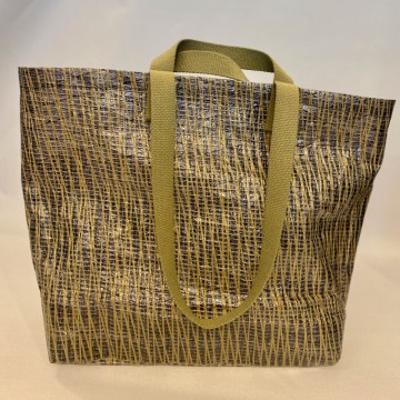 Seilbag med olivengrønne remmer