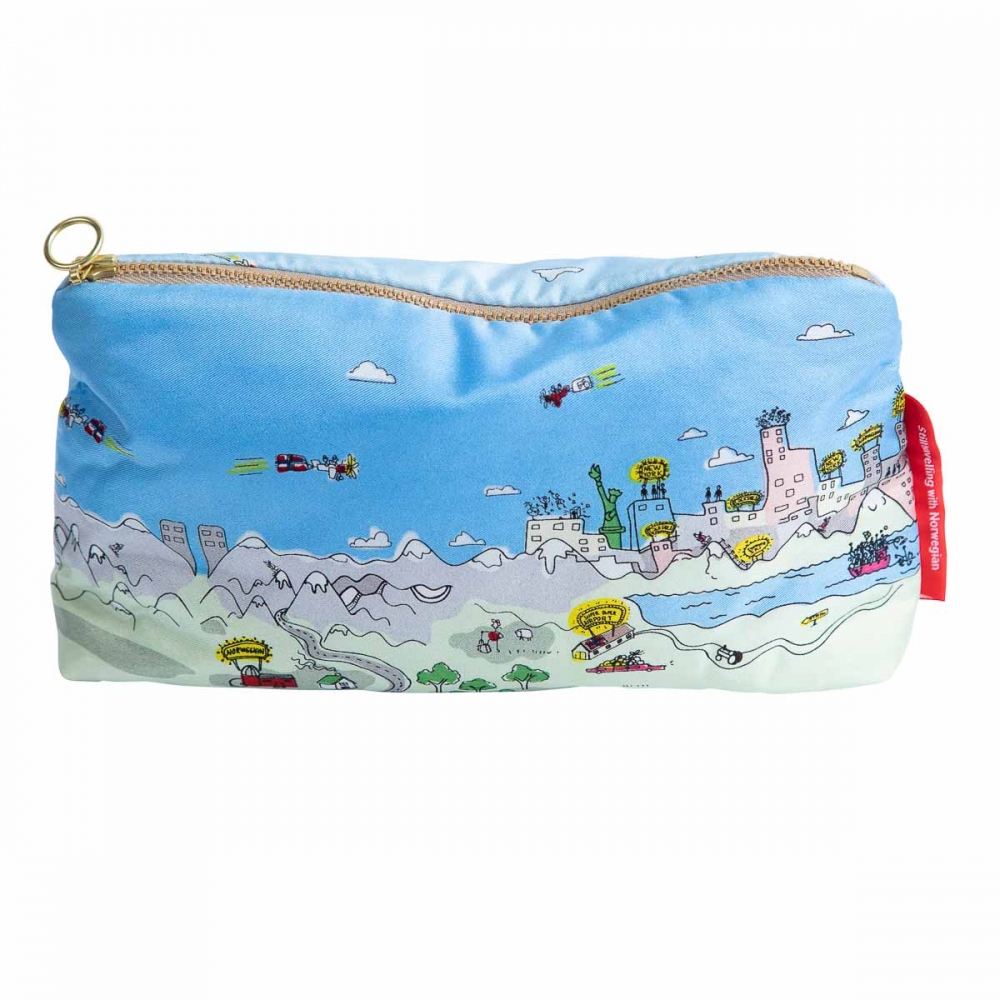 Nydelig sminkpung eller clutch som er fantastisk når du skal ha med deg de små viktige tingene